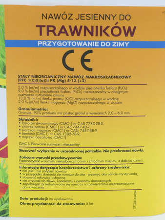 Nawóz jesienny do trawników przygotowujący do zimy – 4 kg Target