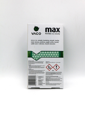 Płytka Owadobójcza Max – Na Owady Latające i Biegające – 1 szt. Vaco