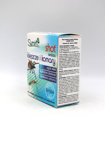 Shot – Koncentrat Do Zwalczania Kleszczy w Ogrodzie – 50 ml Sumin