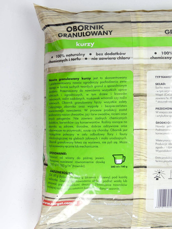 Obornik kurzy granulowany – nawóz do warzyw, owoców, trawników i roślin ozdobnych – 10 l Target