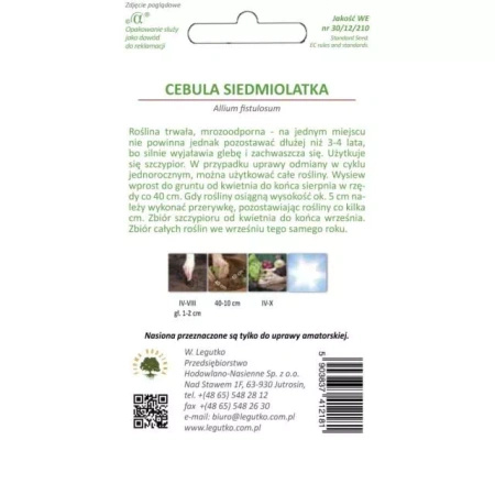 Cebula Siedmiolatka 'Winter Nest' – 2 g Legutko