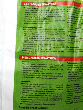 Gracja – Trawa Gazonowa – 5 kg Target