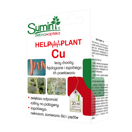 Help Plant CU - Zwiększa Odporność Roślin Na Patogeny, Zapobiega: Nekrozom, Zamieraniu Liści i Pędów 20 ml