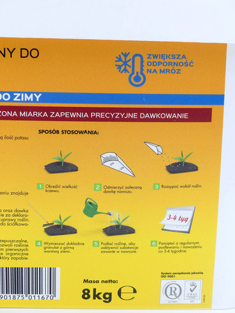 Nawóz jesienny do tui – zapobiega brązowieniu igieł i zwiększa zimotrwałość tui – 8 kg Target