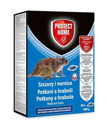 Rodicum Extra – Pasta Trutka Na Szczury i Nornice – 400 g (40x10 g) Protect Home