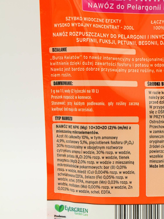 Magiczna Siła nawóz do pelargonii wspierający kwitnienie – 200 g Substral