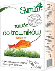 Nawóz jesienny do trawników – bez azotu – 1 kg Sumin