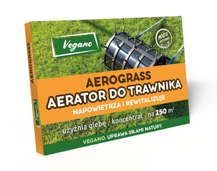 AeroGrass – aerator biologiczny do trawnika (napowietrza glebę) – 50 gram – 250 m² Vegano