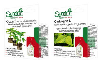 Klozer & Carbogen Duopack na szkodniki – szpeciele, opuchlaki, mszyce, mączliki, wciornastki – 2 x 5 ml Sumin