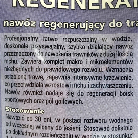 Nawóz do trawnika regeneracyjny – 350 g Agrecol