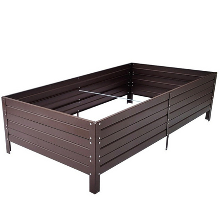 Warzywniak – podwyższona grządka – brąz – Vegano – 150 x 75 x 30 cm