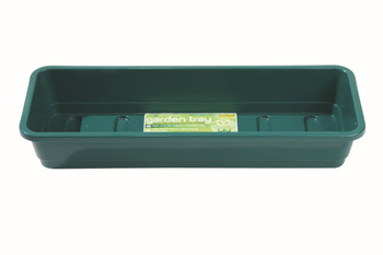 Wąska taca ogrodowa zielona bez otworów G131G Garland