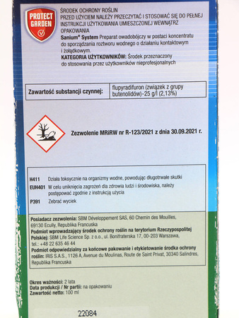 Sanium System – Na Szkodniki – 100 ml Protect Garden