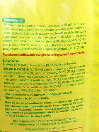 Nawóz jesienny do trawników – niska zawartość azotu – 25 kg Florovit