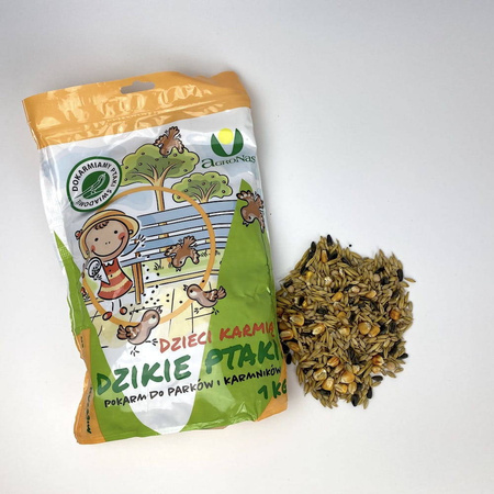 Ziarna Dla Ptaków – Dzieci Karmią Dzikie Ptaki – 1 kg Agronas