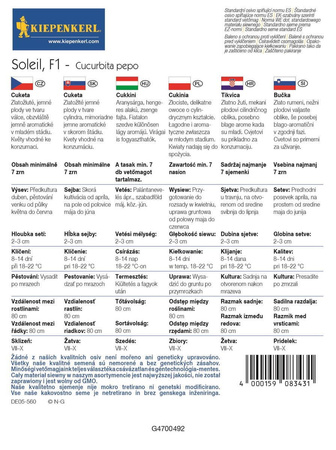 Cukinia 'Soleil' – Żółta – Kiepenkerl