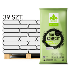 Kompost Eko bioaktywny – kwasy humusowe – paleta 39x40 l Kronen