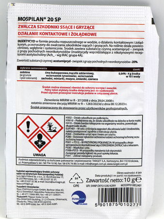 Mospilan 20 SP – Zwalcza Ćmę Bukszpanową – 10 g Target