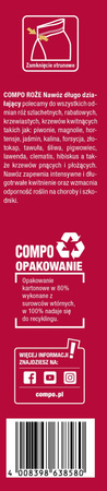 Nawóz do róż w gruncie i w donicach – długo działający – 850 g Compo