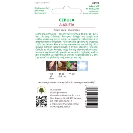 Cebula 'Augusta' – 2 g Legutko