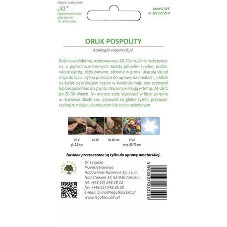 Orlik Pospolity – Mix Kolorów – Legutko