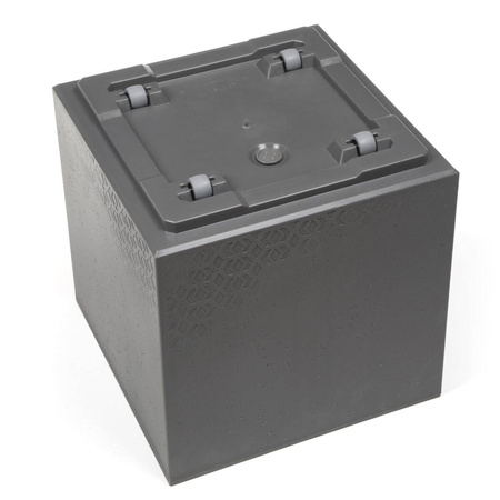 Kwietnik Karo Eco Recycled Beton – Biały – 400x400 mm Lamela