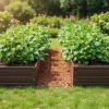 Warzywniak – podwyższona grządka – brąz 150 x 75 x 30 cm Vegano