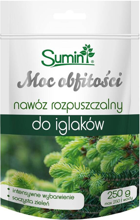 Nawóz rozpuszczalny do iglaków  - Moc Obfitości 250 g - Sumin