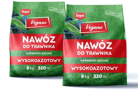 Nawóz do trawnika wiosenny i letni – wysokoazotowy – 16 kg (2 x 8 kg) Vegano