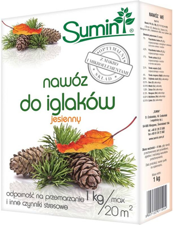 Nawóz Jesienny Do Iglaków – 1 kg Sumin