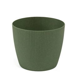 Osłonka Doniczka Ø260 mm Magnolia Eco Wood Jumper – Zielony Leśny – Lamela