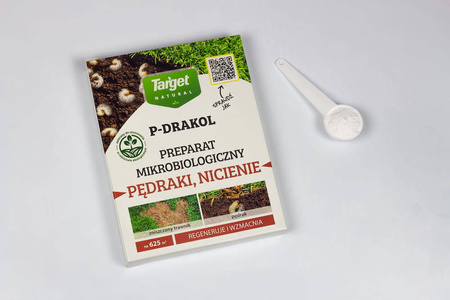 P-Drakol regeneruje trawnik po pędrakach – bakterie do trawnika – 50 g Target