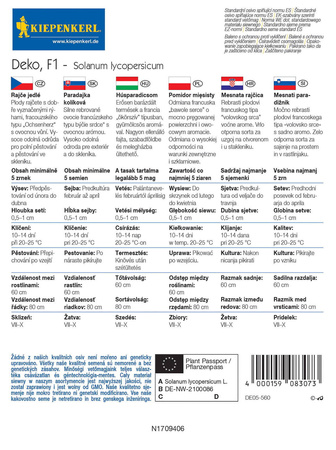 Pomidor Mięsisty 'Deko' F1 – Kiepenkerl