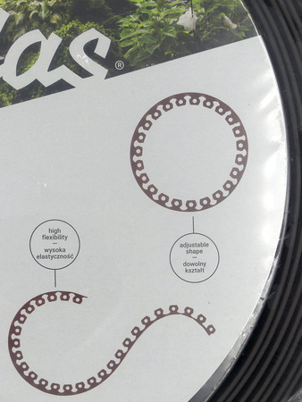 Obrzeże Trawnikowe BRĄZOWE + Kotwy – 4 cm x 10 m Bradas