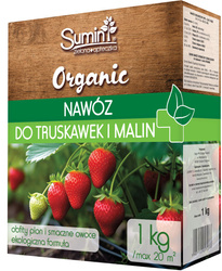 Nawóz organiczny granulowany do truskawek, malin, porzeczek, winorośli i drzew owocowych – 1 kg Sumin