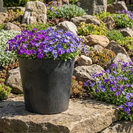 Doniczka czarna OCTAVIA 30x28cm Multy Home