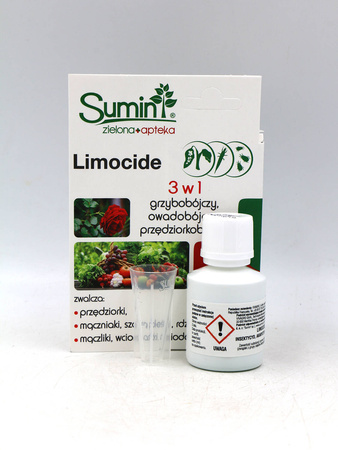 Limocide 3w1 na choroby i szkodniki – mączniak, szara pleśń, rdza, przędziorki, szpeciele, mszyce – 30 ml Sumin