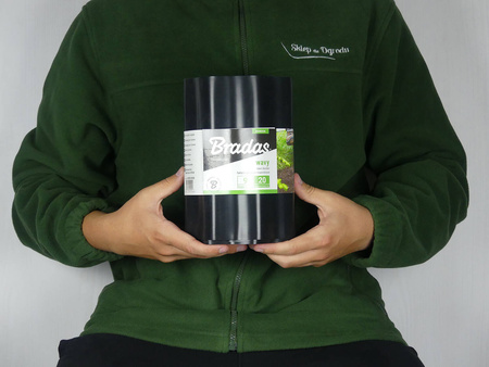 Obrzeże Trawnikowe Faliste CZARNE – 20 cm x 9 m Bradas