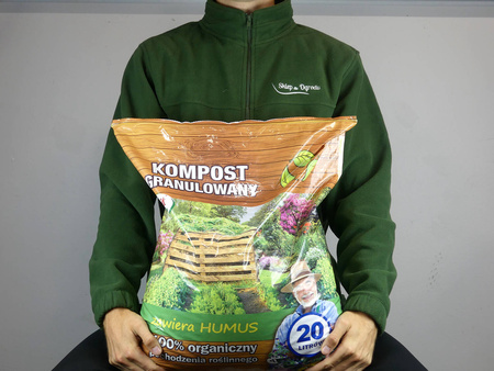Kompost granulowany do warzyw, owoców, roślin ozdobnych i trawników – Florovit 20 l