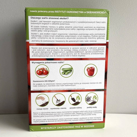 Zielony Nawóz Organiczny – Do Pomidorów, Ogórków, Papryki, Cukinii – 1,2 kg Ekofert L