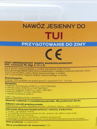 Nawóz jesienny do tui – zapobiega brązowieniu igieł i zwiększa zimotrwałość tui – 8 kg Target