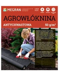 Agrowłóknina Antychwastowa 50g/m2 – Czarna – 1,6 x 10 m