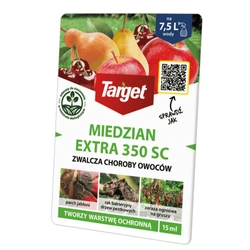Miedzian Extra 350 SC do jabłoni, gruszy, wiśni i czereśni – parch jabłoni, zaraz ogniowa i rak bakteryjny – 15 ml Target