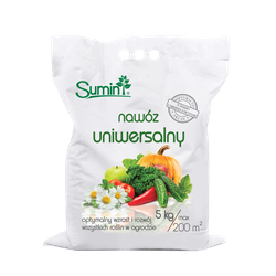 Nawóz uniwersalny do warzyw, owoców i trawnika – 5 kg (worek) Sumin