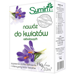 Nawóz do kwiatów cebulowych – do krokusów, tulipanów, lilii, jaskrów, zawilców i innych – 1 kg Sumin