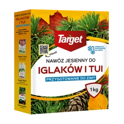 Nawóz jesienny do tui – zapobiega brązowieniu igieł i zwiększa zimotrwałość tui – 1 kg Target