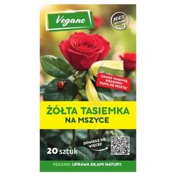 Żółte tasiemki na mszyce – 20 szt. Vegano