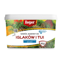 Nawóz jesienny do tui – zapobiega brązowieniu igieł i zwiększa zimotrwałość tui – 4 kg Target