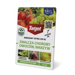 Miedzian Extra 350 SC do jabłoni, gruszy, wiśni i czereśni – parch jabłoni, zaraz ogniowa i rak bakteryjny – 15 ml Target