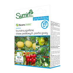 Score 250 EC Zwalcza Brunatną Zgniliznę Drzew Pestkowych i Parcha Gruszy 50 ml